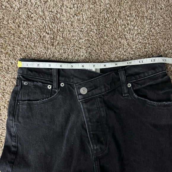 Abercrombie & Fitch Women’s Curve Love The Dad High Rise Black Jeans Size 15 / 0 - Picture 5 of 7